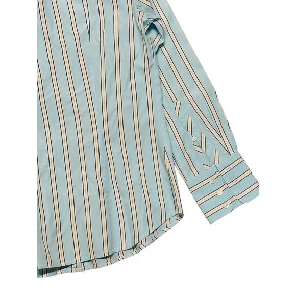 J.Crew Everyday Cotton Shirt Womens Medium Blue Striped Slim Fit - Picture 5 of 8
